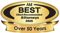 AM Best Client Recommended Attorneys 2025 Over 50 Years