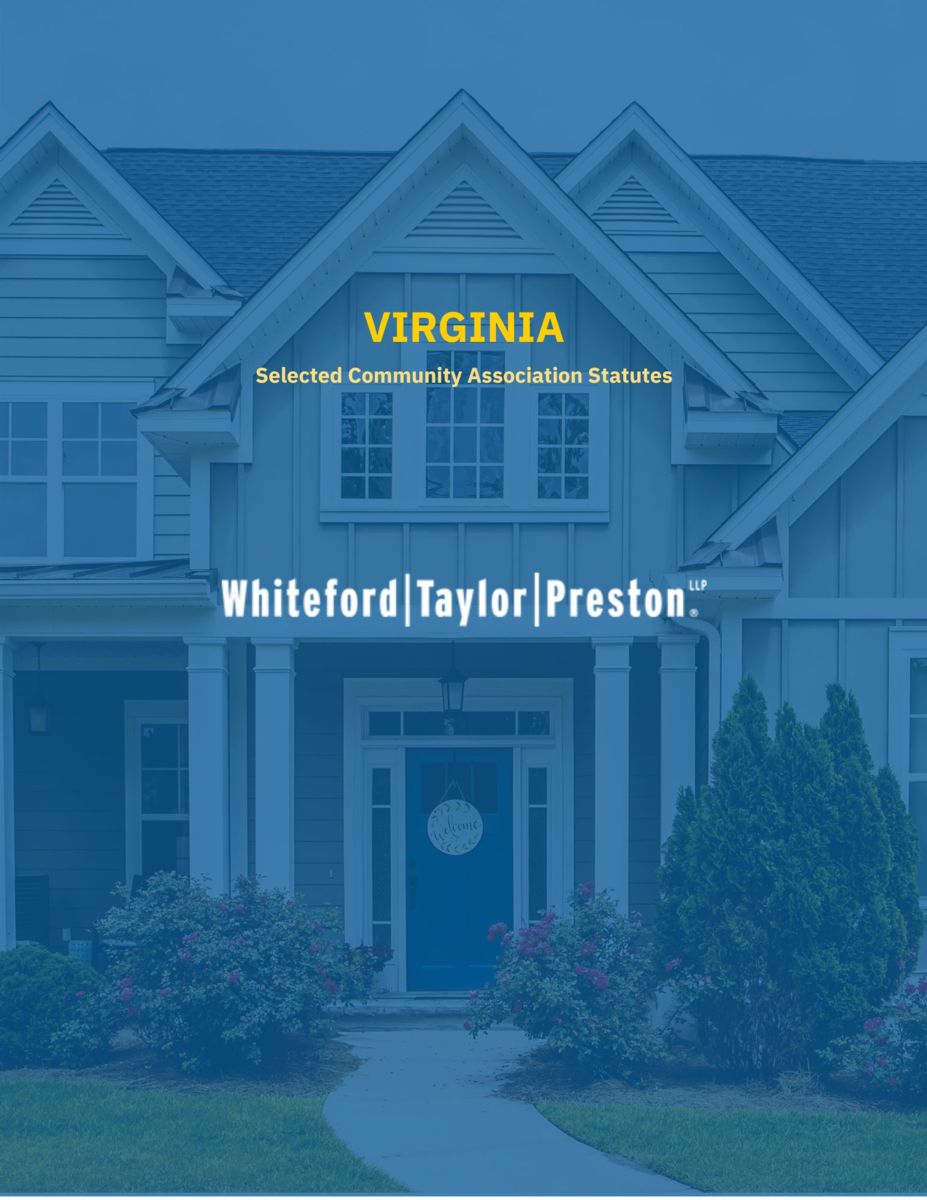 Whiteford Taylor Preston, LLP Community Associations